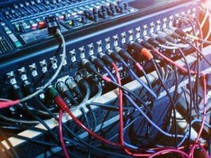 digital-mixing-console-sound-mixer-control-panel-closeup-audio-faders